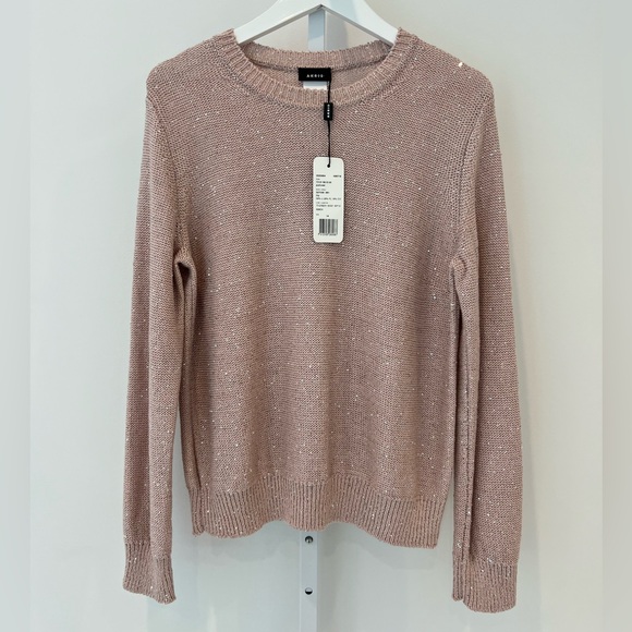 AKRIS LINEN SEQUINS LILY PULLOVER SWEATER SIZE US 14 NWTS! - Picture 4 of 15